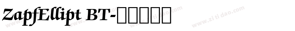 ZapfEllipt BT字体转换